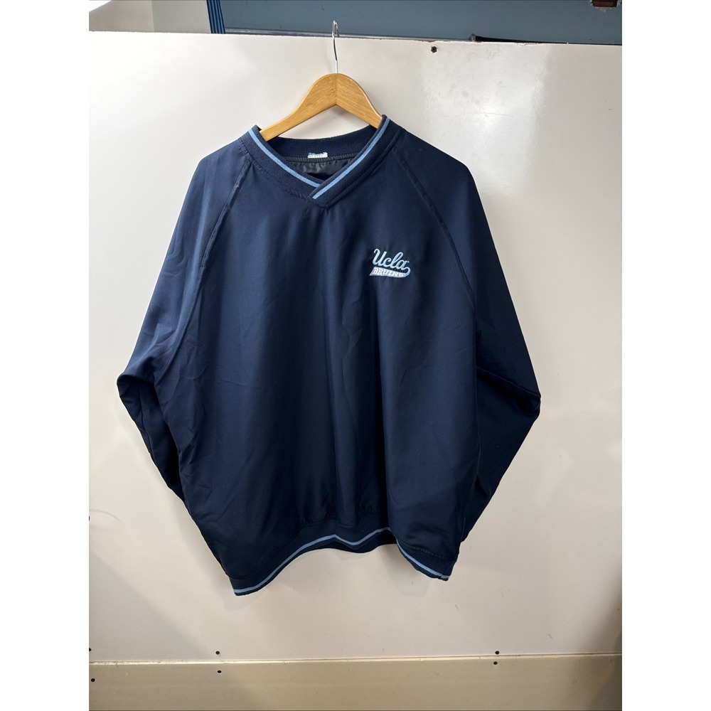 Vintage UCLA Bruins Sweatshirt Navy 2XL V-Neck Pullover NCAA College 90 CANADA